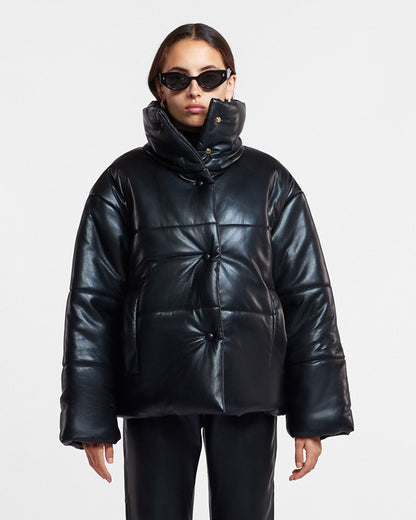 Hide Okobor™ puffer jacket - Black | Nanushka