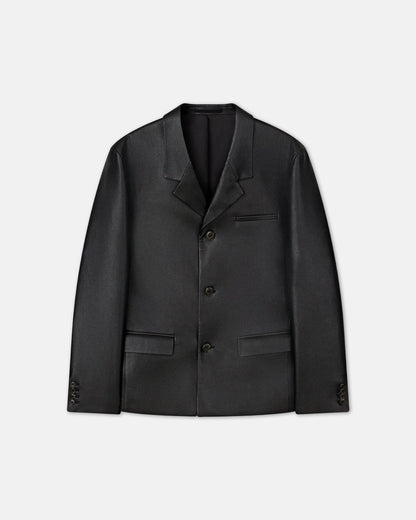 Rox Regenerated leather blazer - Black | Nanushka