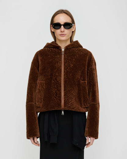 Jaswinder Shearling jacket - Cognac | Nanushka