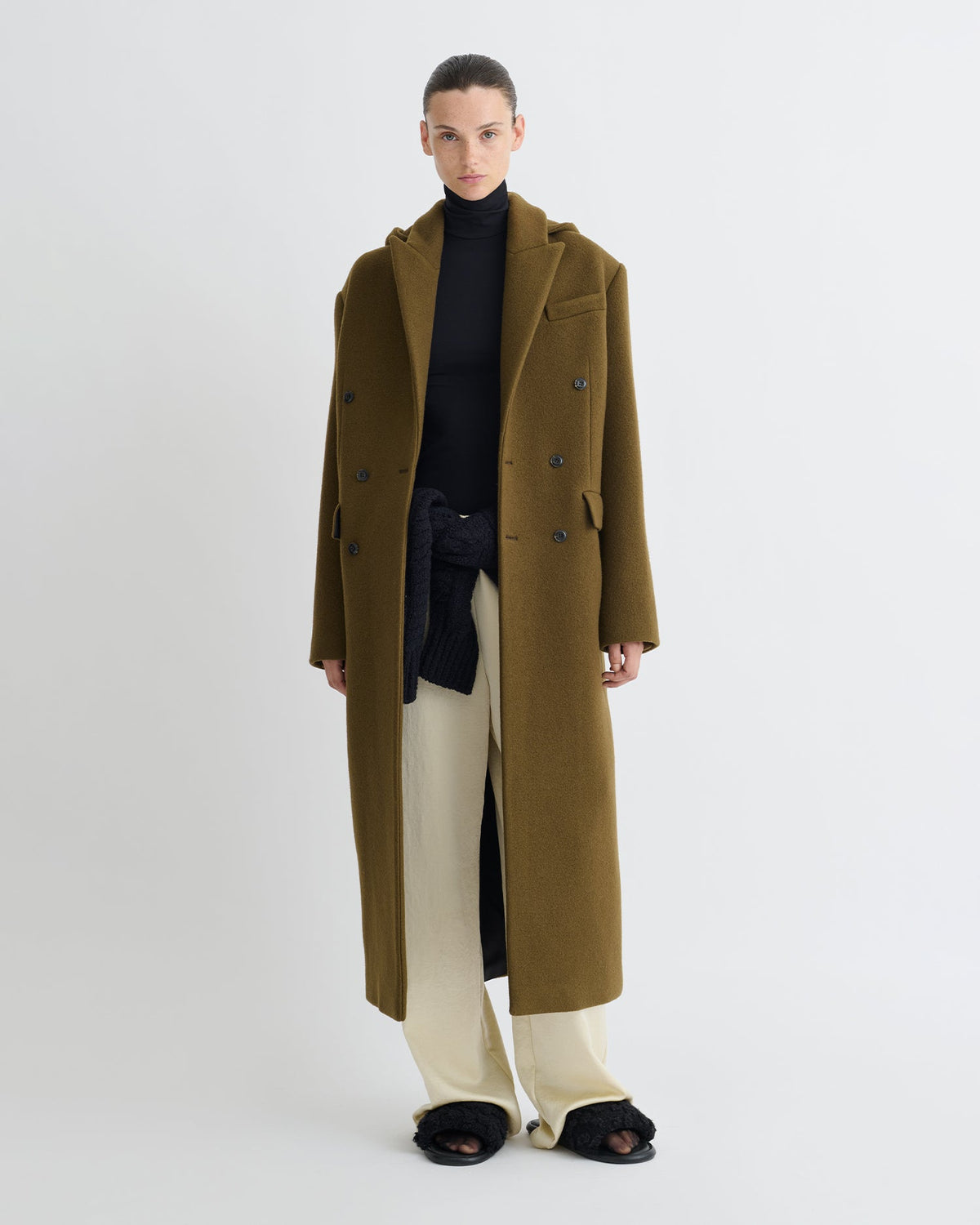 Melva Coat - Wood | Nanushka