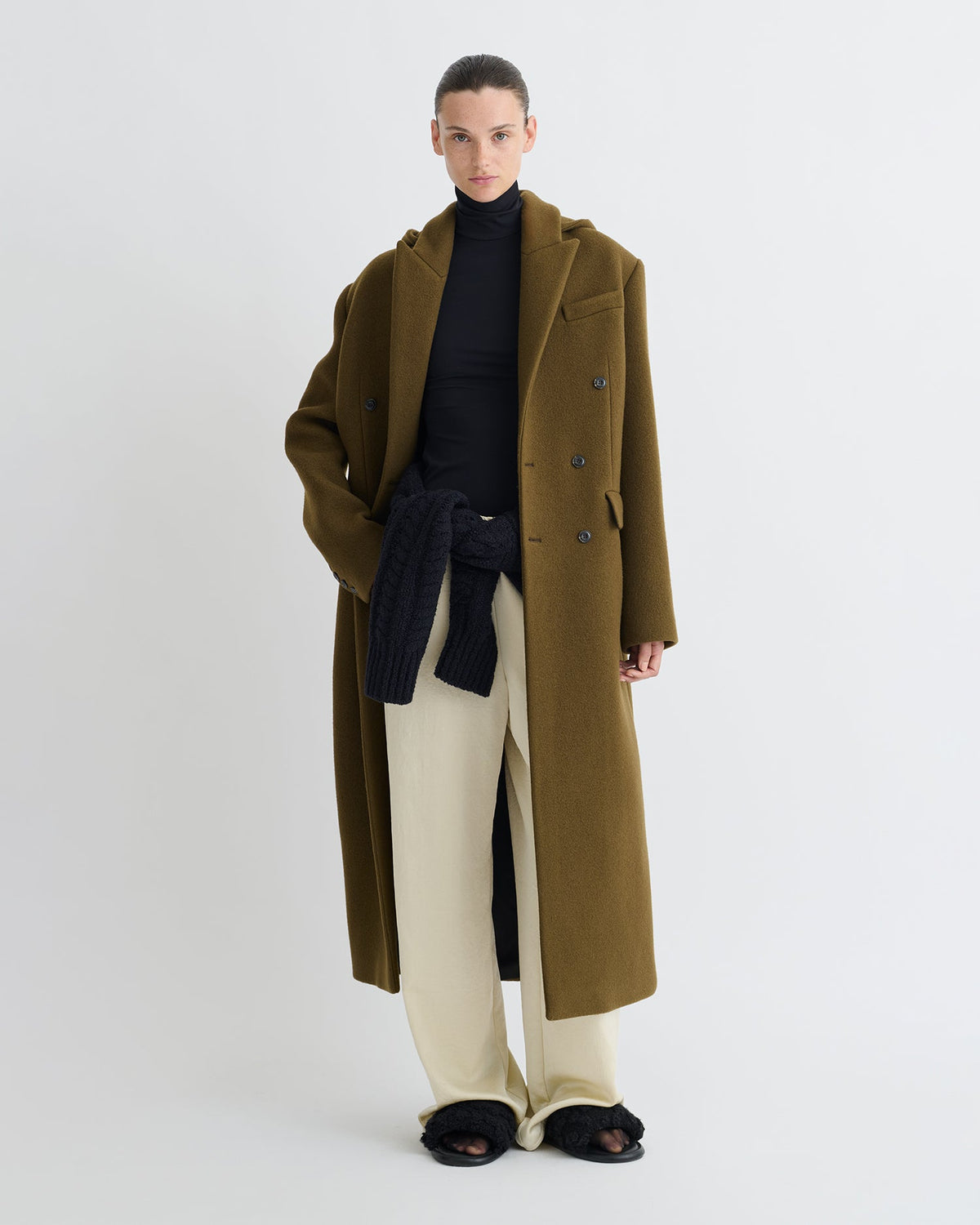 Melva Coat - Wood | Nanushka