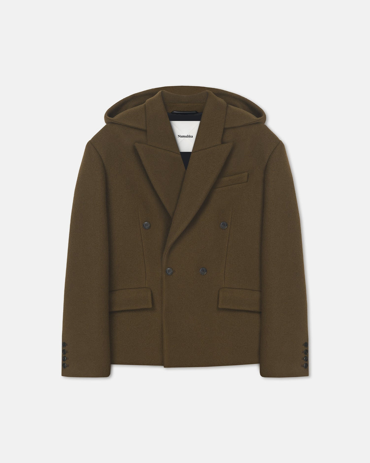 Brione Blazer - Wood | Nanushka