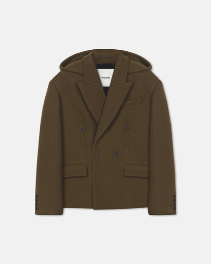 Brione Blazer - Wood | Nanushka