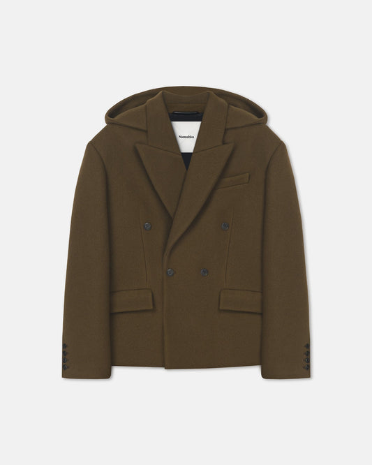 Brione Blazer - Wood | Nanushka