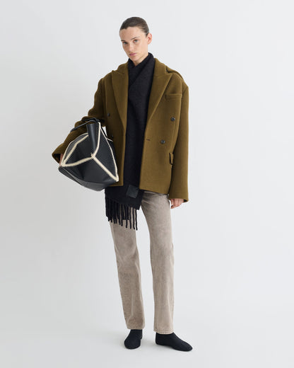 Brione Blazer - Wood | Nanushka