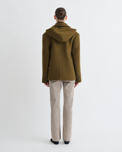 Brione Blazer - Wood | Nanushka