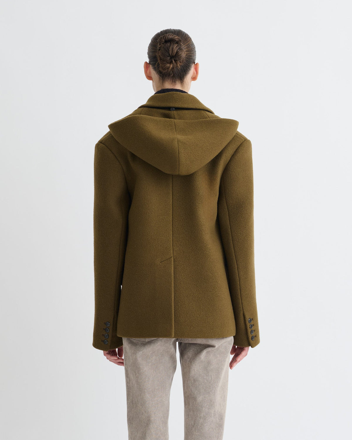 Brione Blazer - Wood | Nanushka