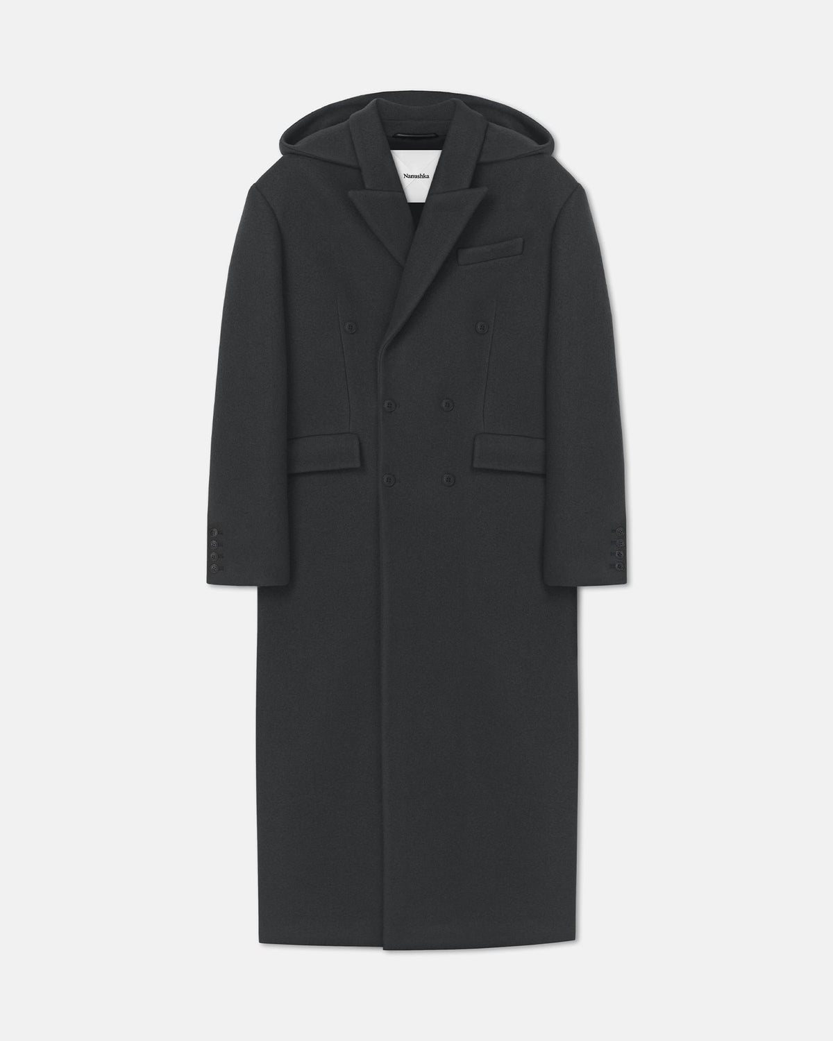 Melva Coat - Midnight Green | Nanushka