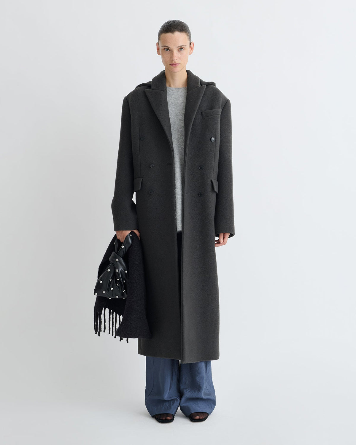 Melva Coat - Midnight Green | Nanushka