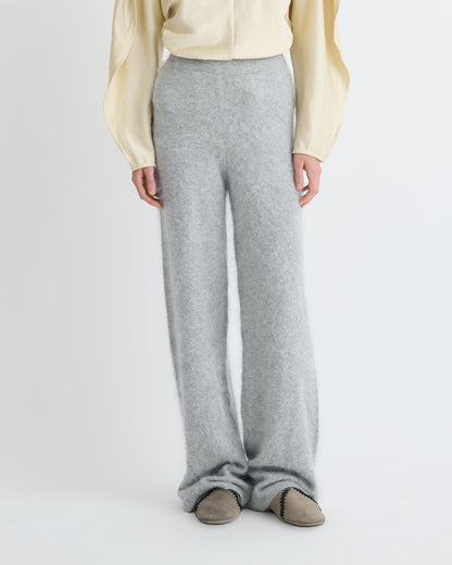Ewerly Brushed cashmere pants - Grey | Nanushka