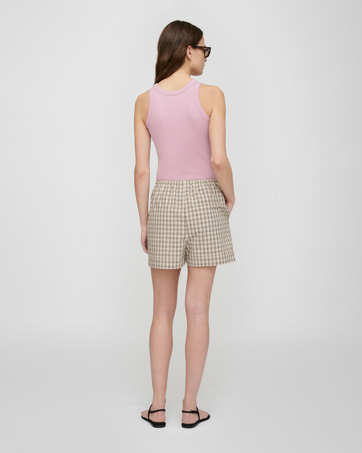 Hira Shorts - Creme/Grey | Nanushka
