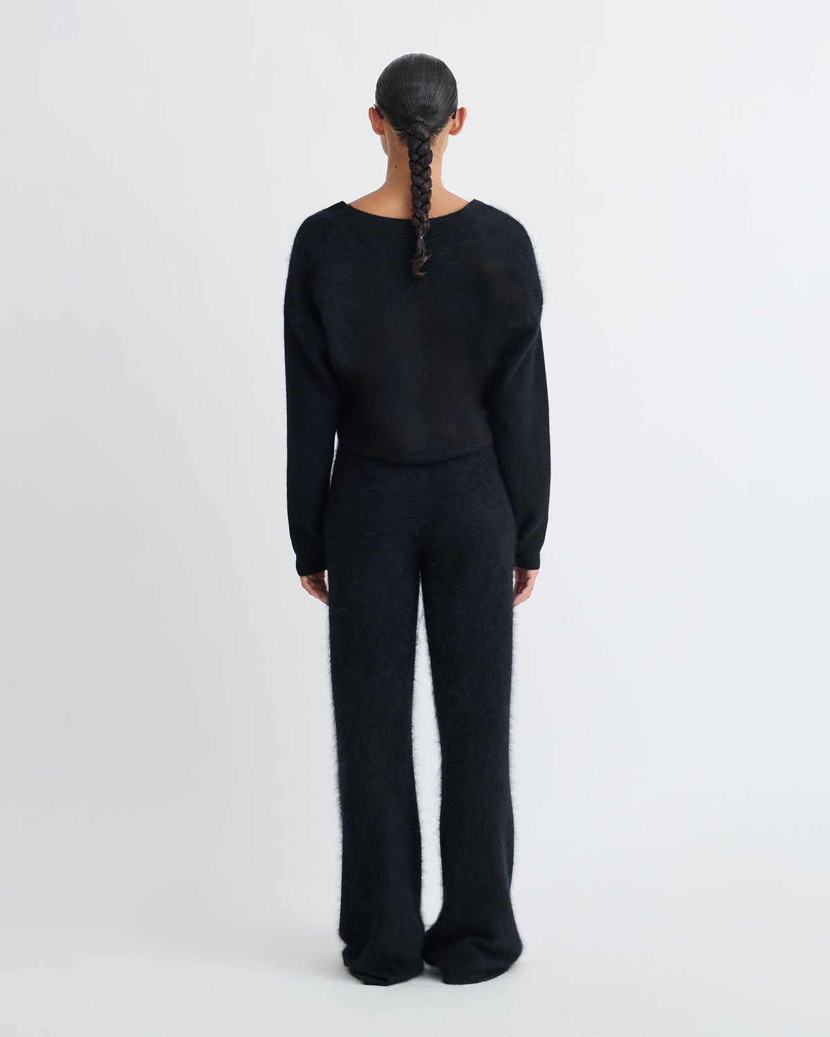 Ewerly Brushed cashmere pants - Black | Nanushka