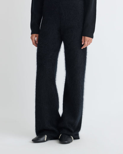 Ewerly Brushed cashmere pants - Black | Nanushka