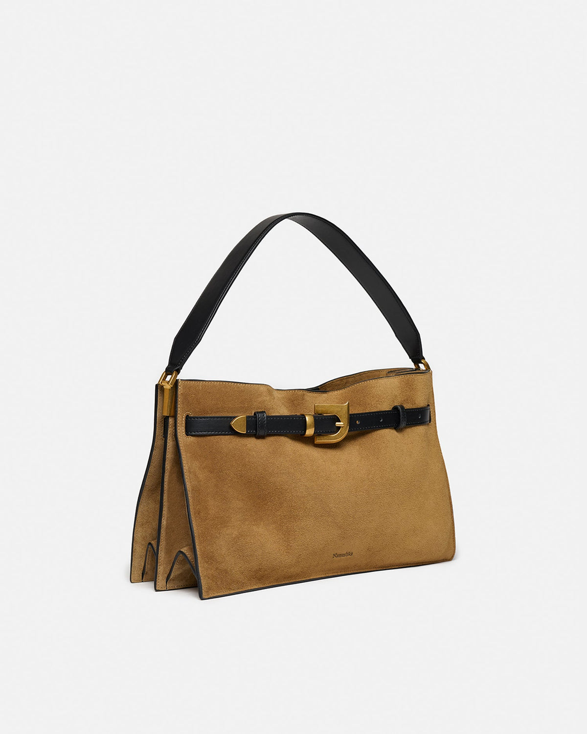 Harmonica Suede bag - Brown | Nanushka