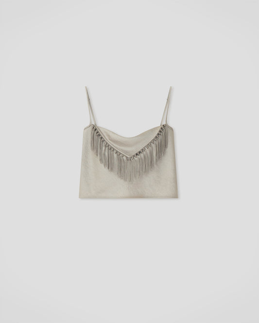 Lainey Top - Silver | Nanushka