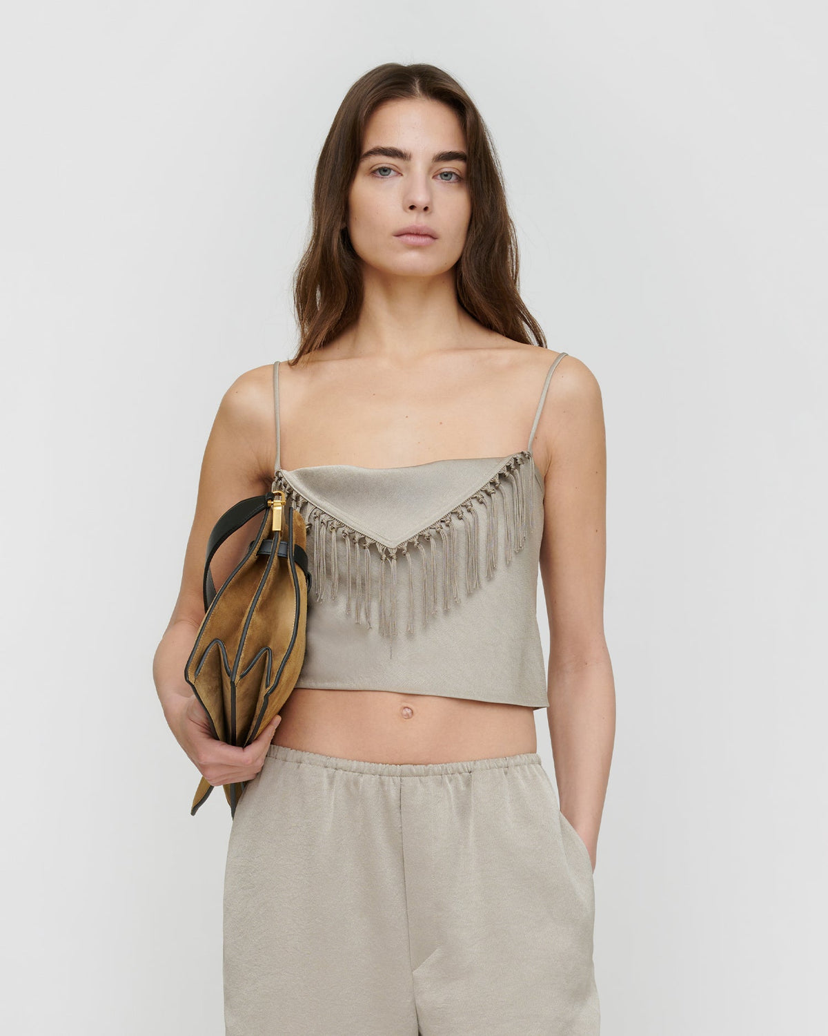 Lainey Top - Silver | Nanushka