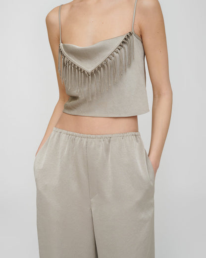 Lainey Top - Silver | Nanushka