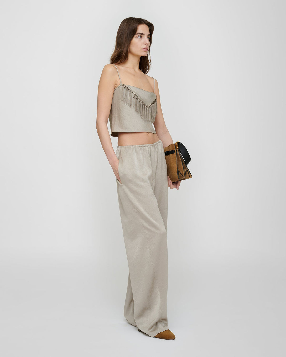 Lainey Top - Silver | Nanushka