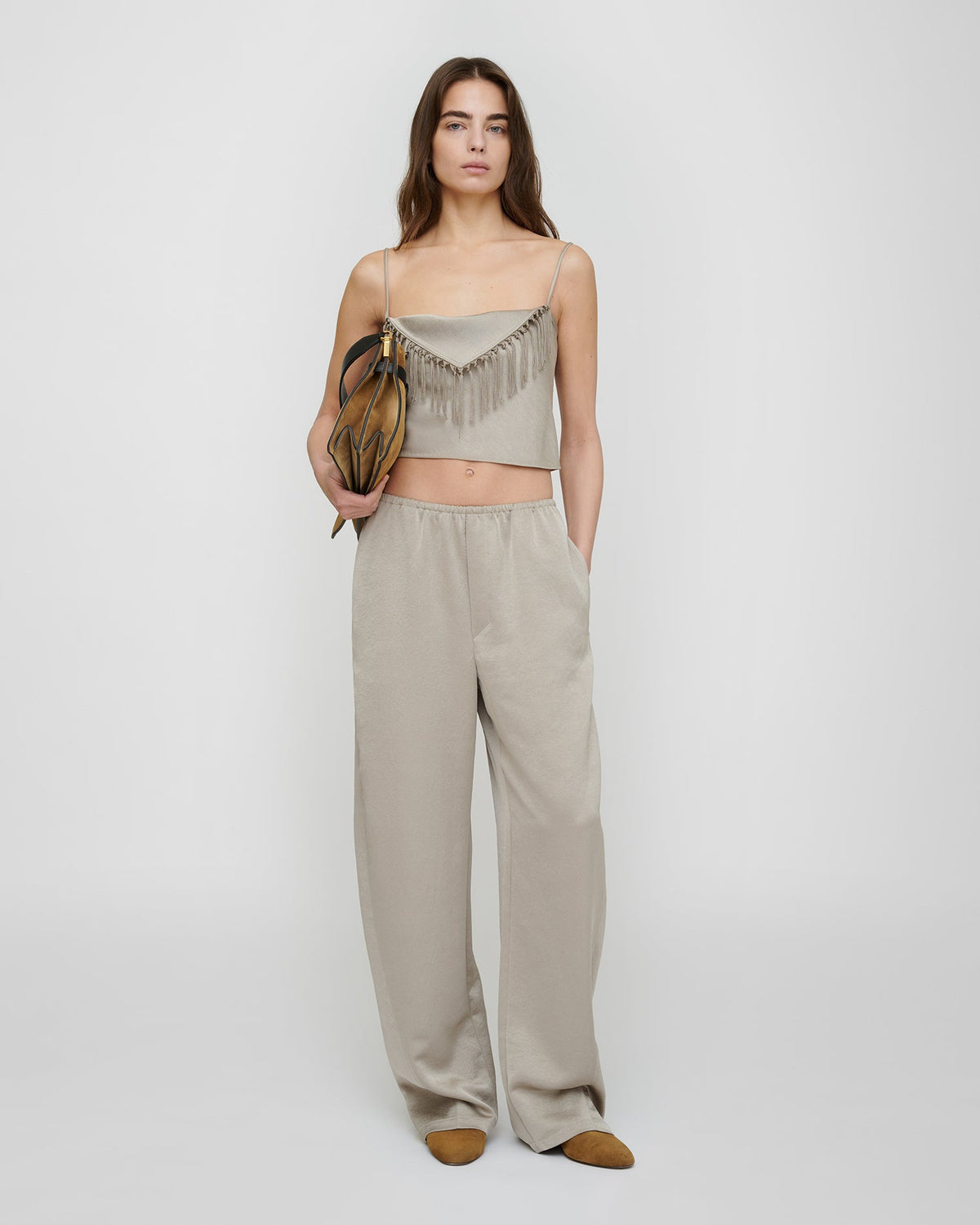 Lainey Top - Silver | Nanushka