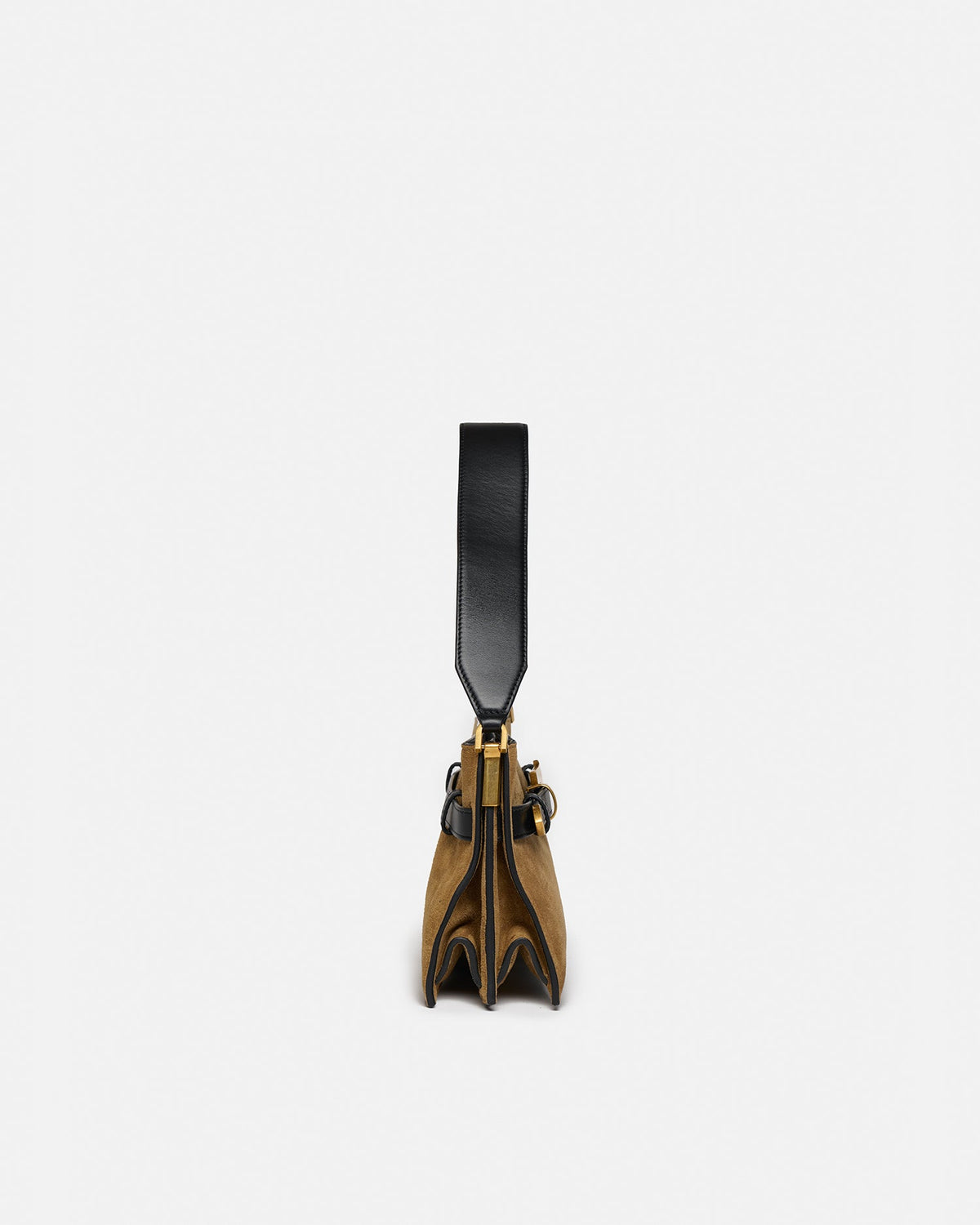 Harmonica Mini Suede bag - Brown | Nanushka
