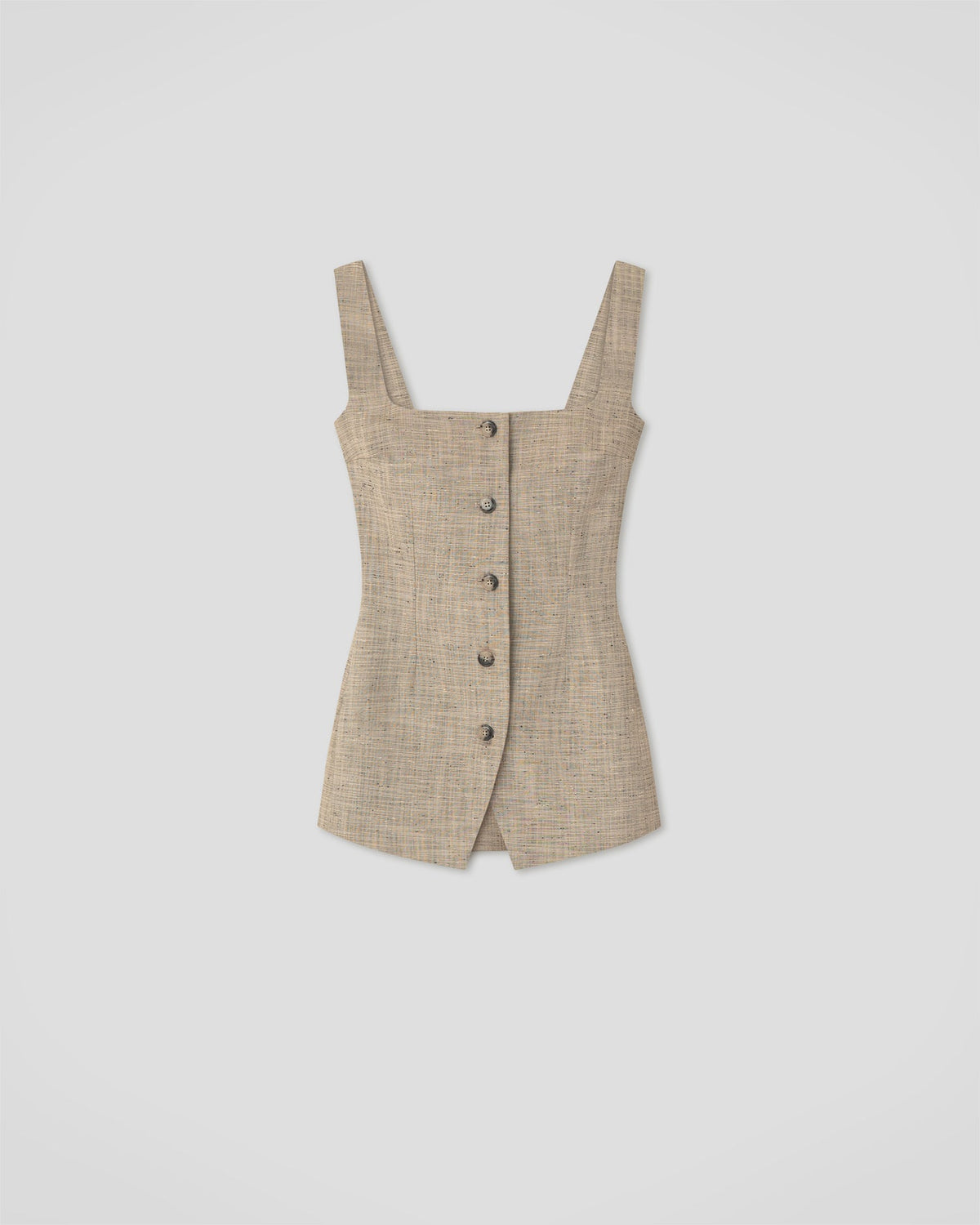 Akua Vest - Beige/Black | Nanushka