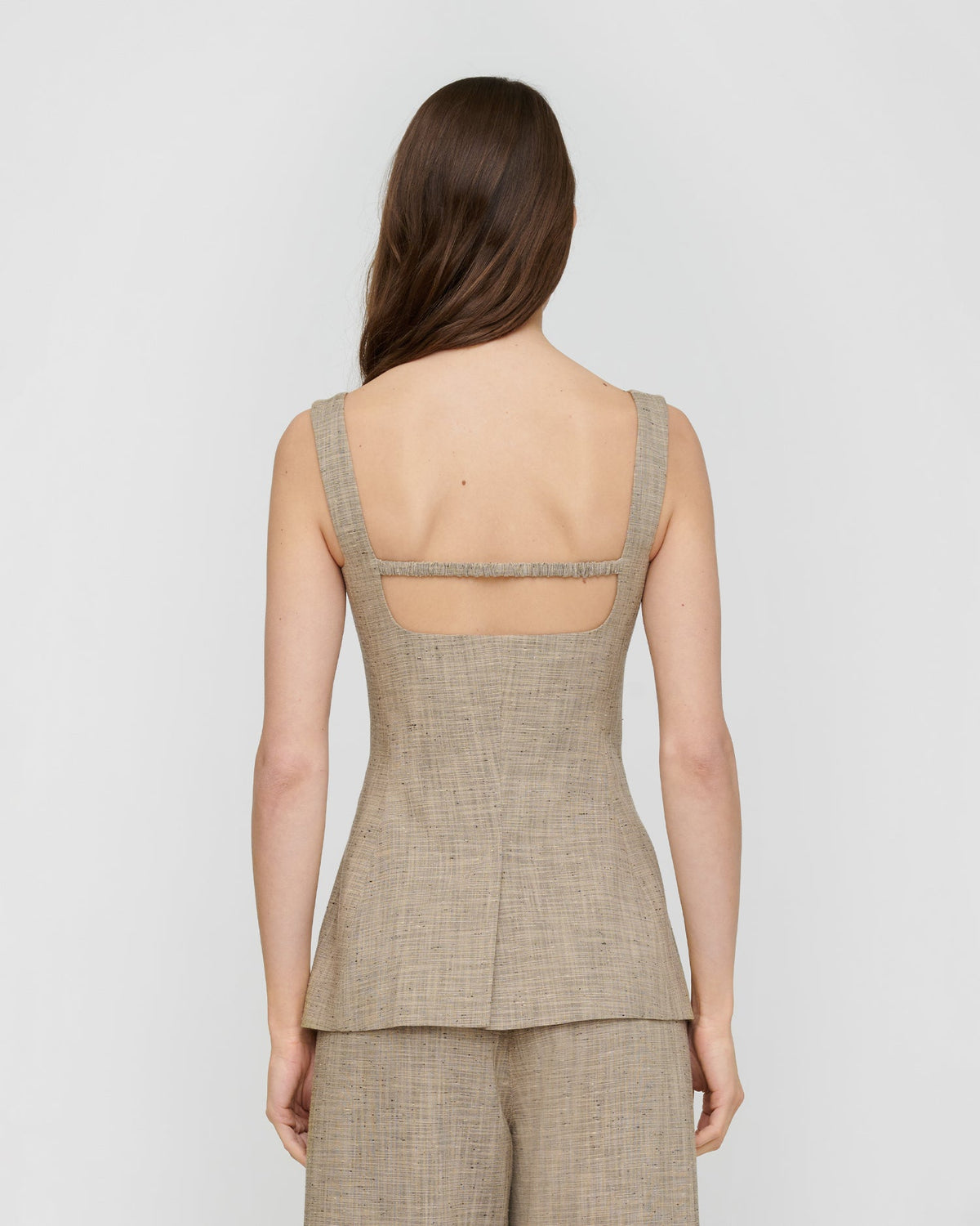 Akua Vest - Beige/Black | Nanushka