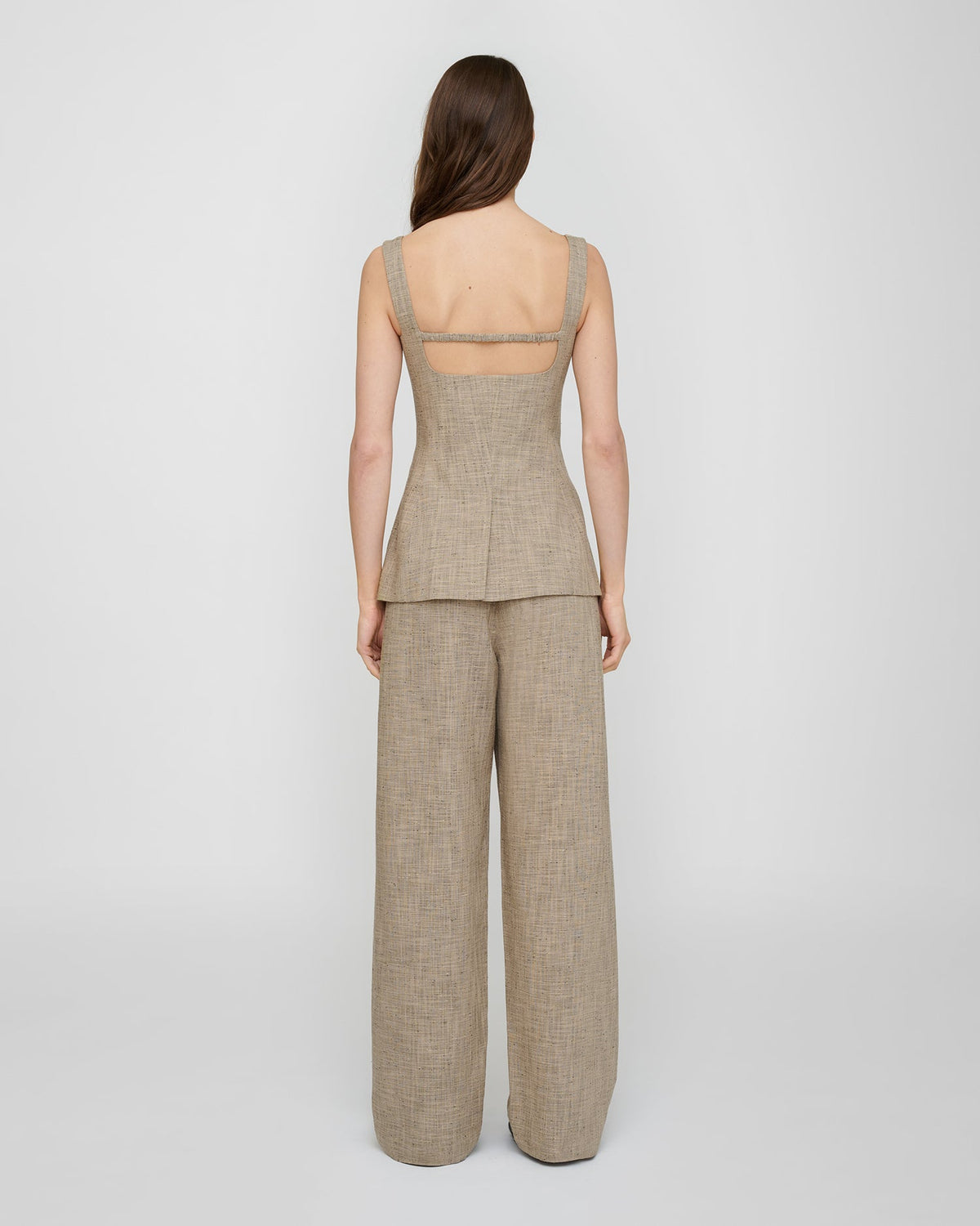 Akua Vest - Beige/Black | Nanushka