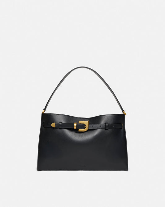 Harmonica Leather bag - Black | Nanushka