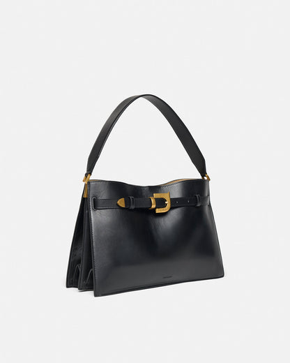 Harmonica Leather bag - Black | Nanushka