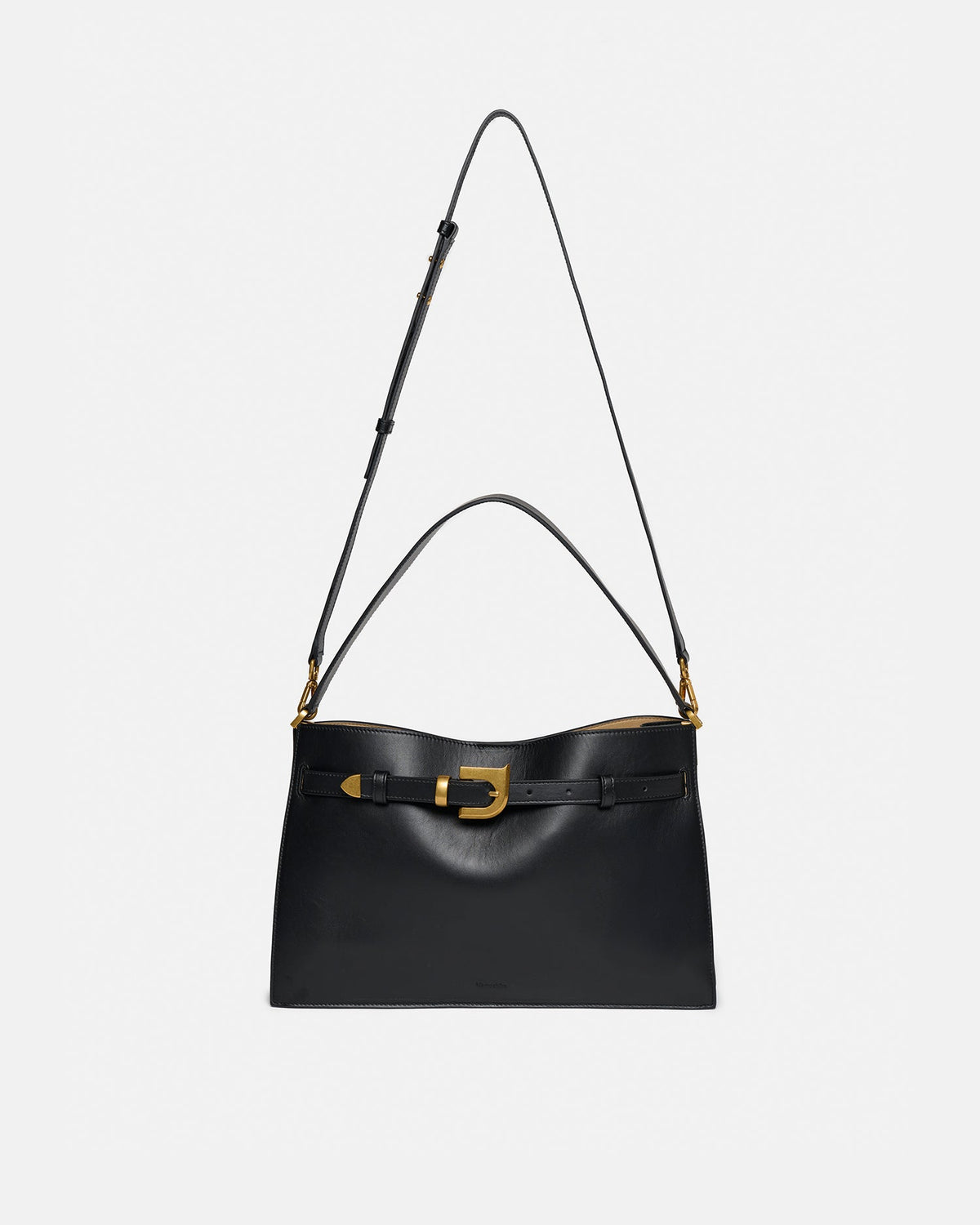 Harmonica Leather bag - Black | Nanushka