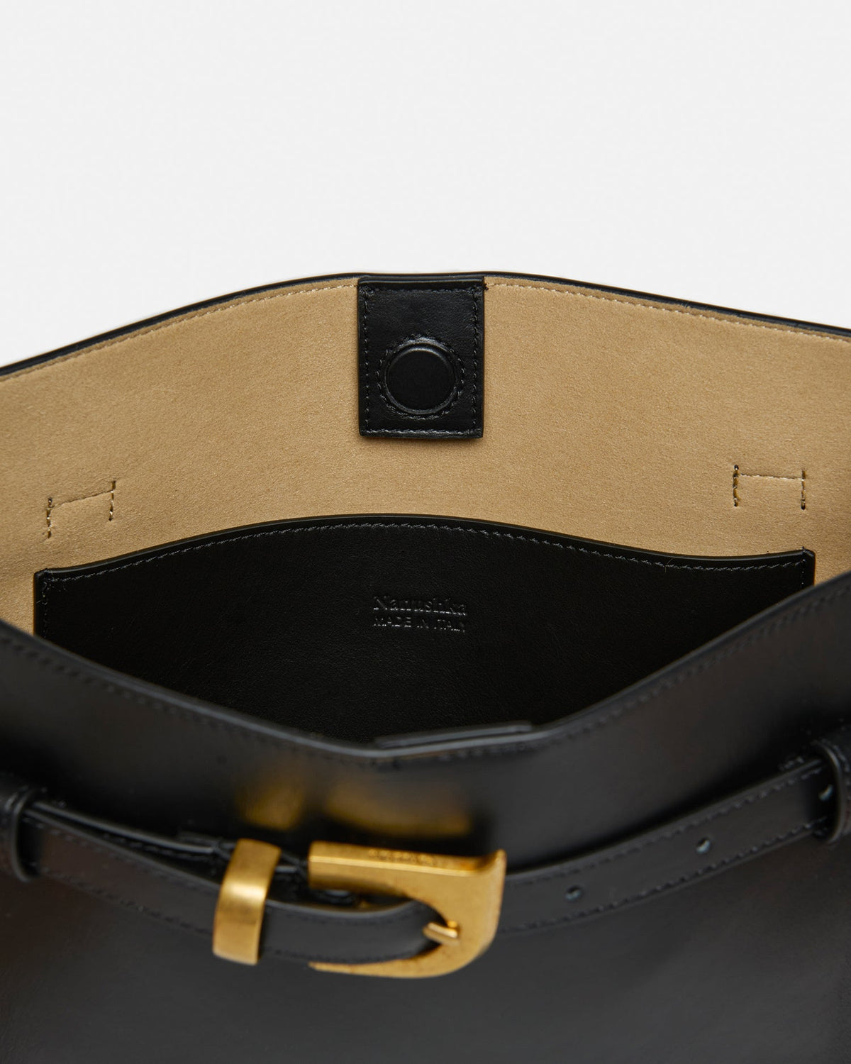 Harmonica Leather bag - Black | Nanushka