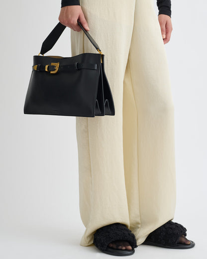 Harmonica Leather bag - Black | Nanushka