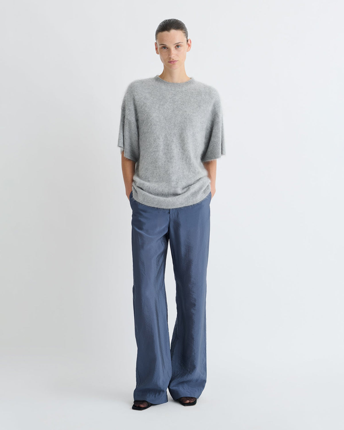 Arvenn Pants - Denim Blue | Nanushka