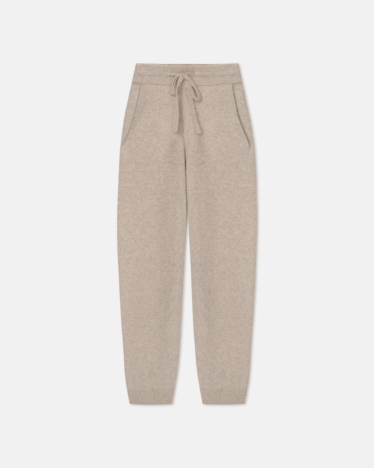 Teclah Overwashed Merino Pants - Oatmeal | Nanushka