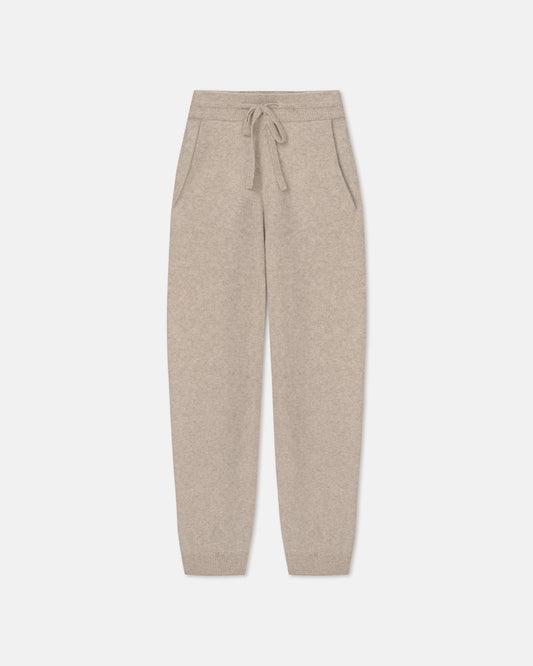 Teclah Overwashed Merino Pants - Oatmeal | Nanushka