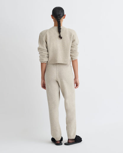 Teclah Overwashed Merino Pants - Oatmeal | Nanushka