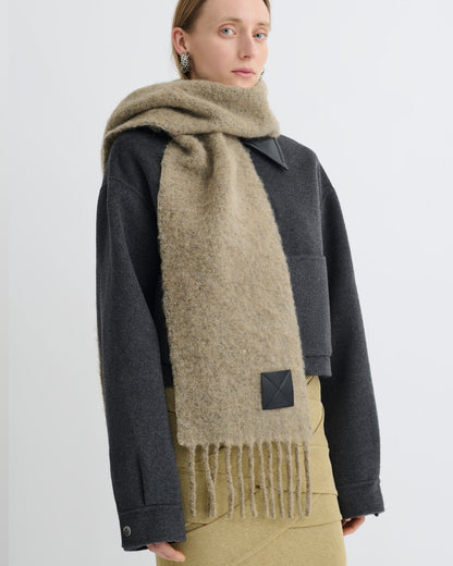 Fluff Scarf - Light Sage | Nanushka