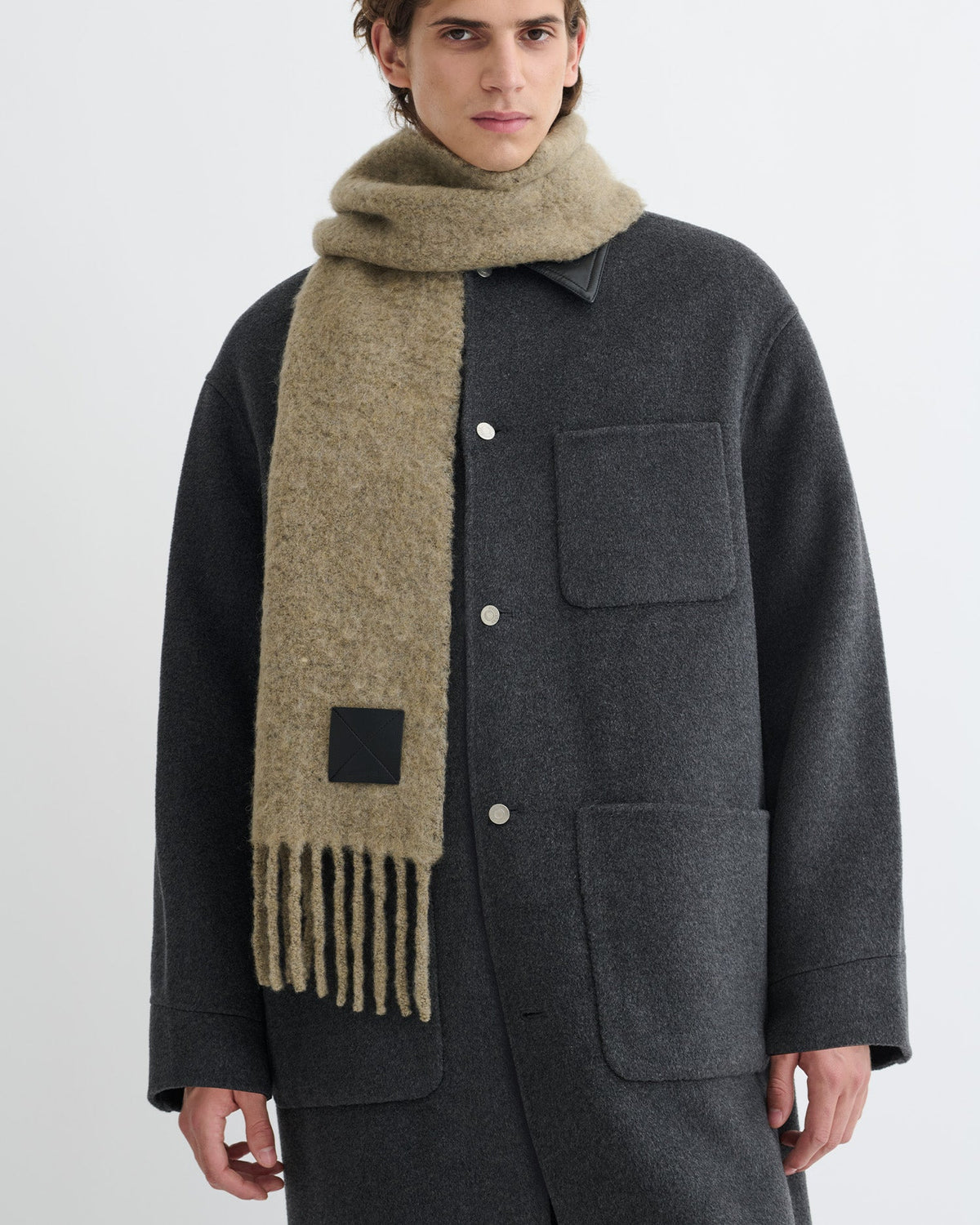 Fluff Scarf - Light Sage | Nanushka