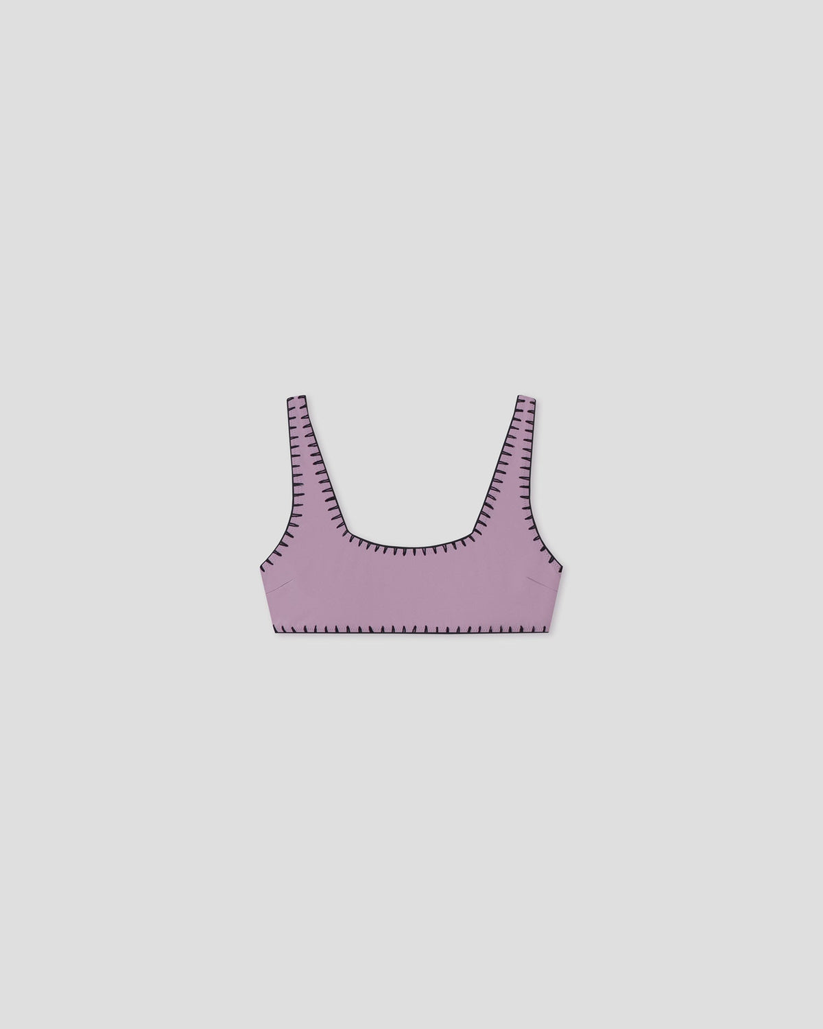 Malti Recycled nylon bikini top - Lilac/Black | Nanushka