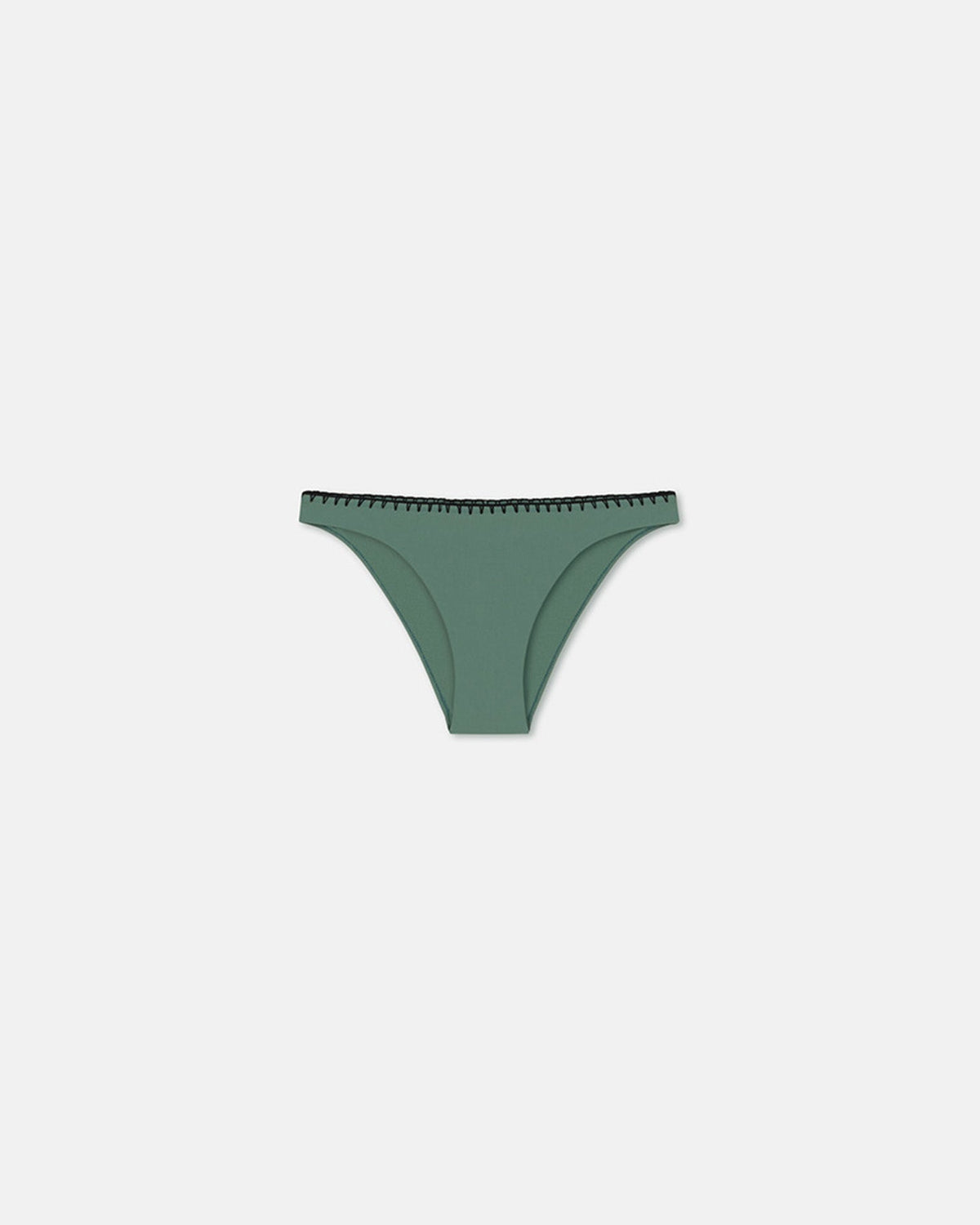 Merve Crochet bikini bottom - Sea Green/Black | Nanushka