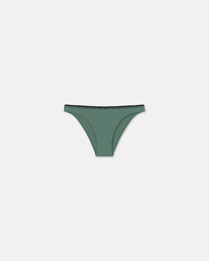 Merve Crochet bikini bottom - Sea Green/Black | Nanushka