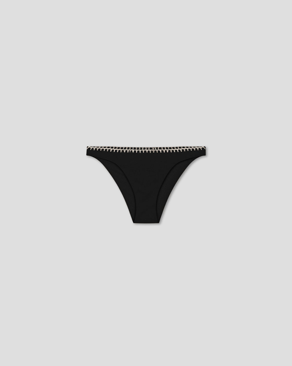 Merve Recycled nylon bikini bottoms - Black/Creme | Nanushka