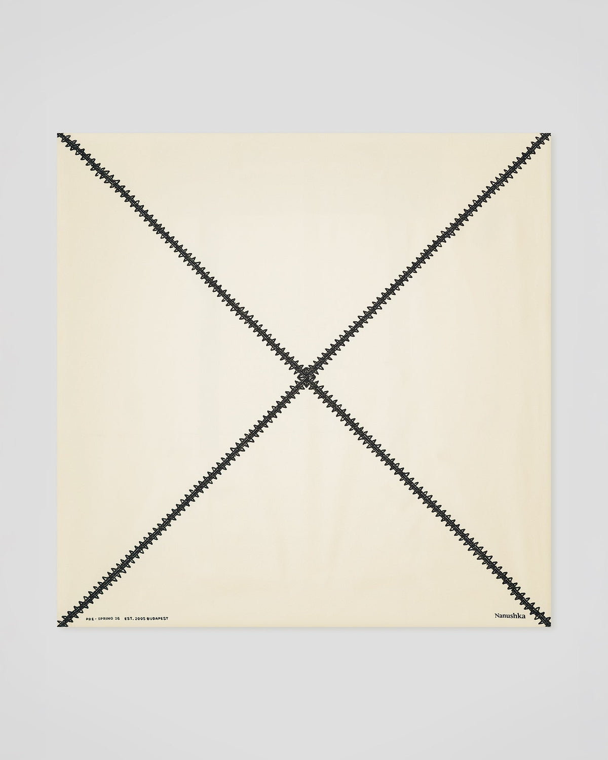 Miani Silk scarf - Origami Creme | Nanushka