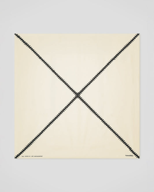 Miani Silk scarf - Origami Creme | Nanushka