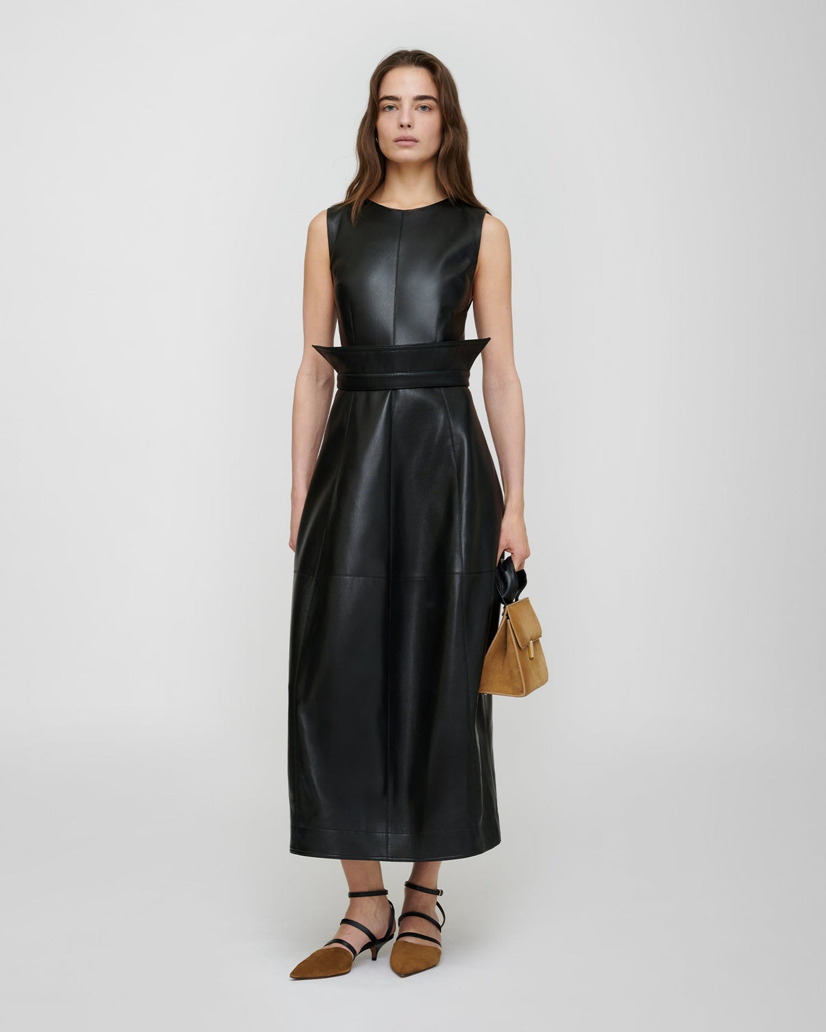 Evora Leather belt - Black | Nanushka
