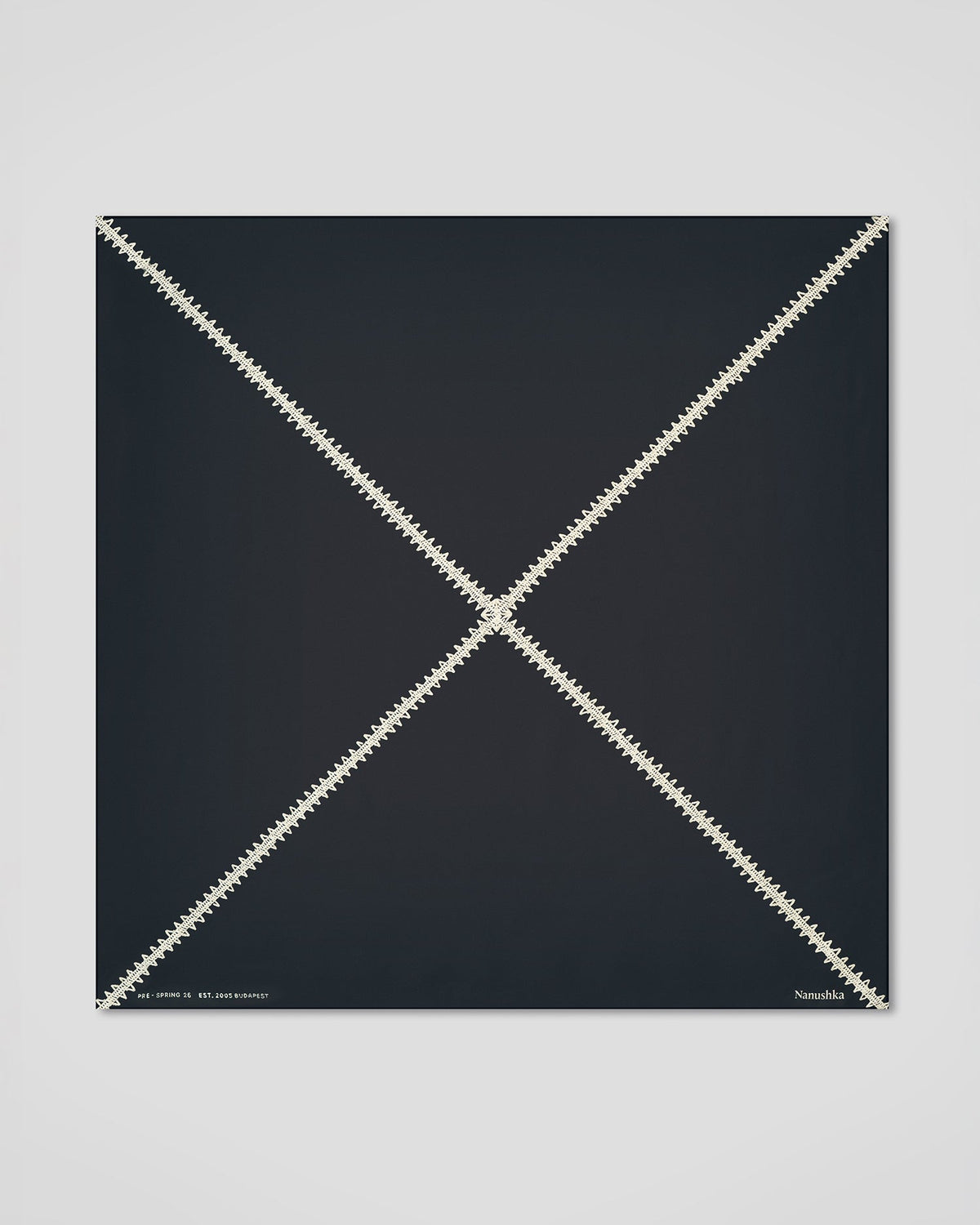 Miani Silk scarf - Origami Black | Nanushka