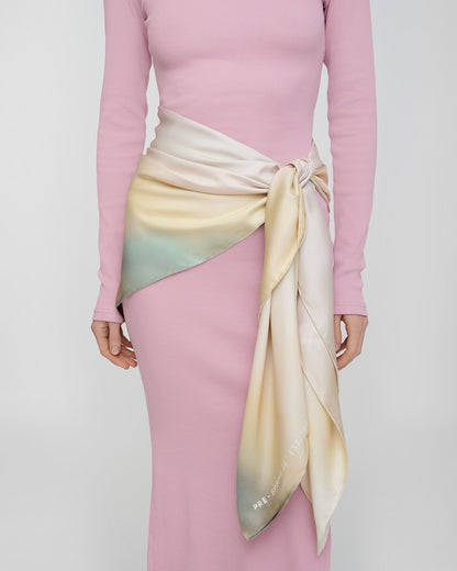 Miani Silk scarf - Sunrise Haze | Nanushka