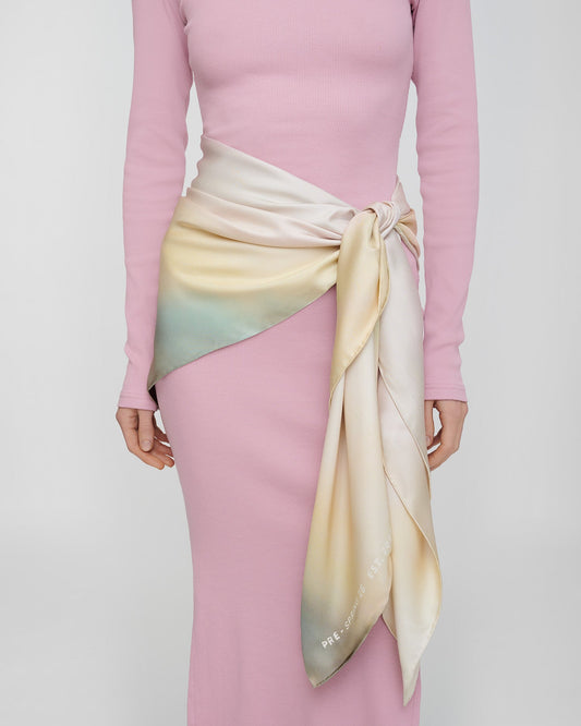 Miani Silk scarf - Sunrise Haze | Nanushka