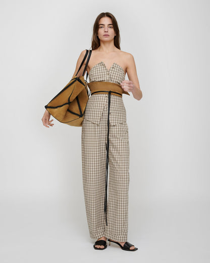 Evora Suede belt - Brown | Nanushka
