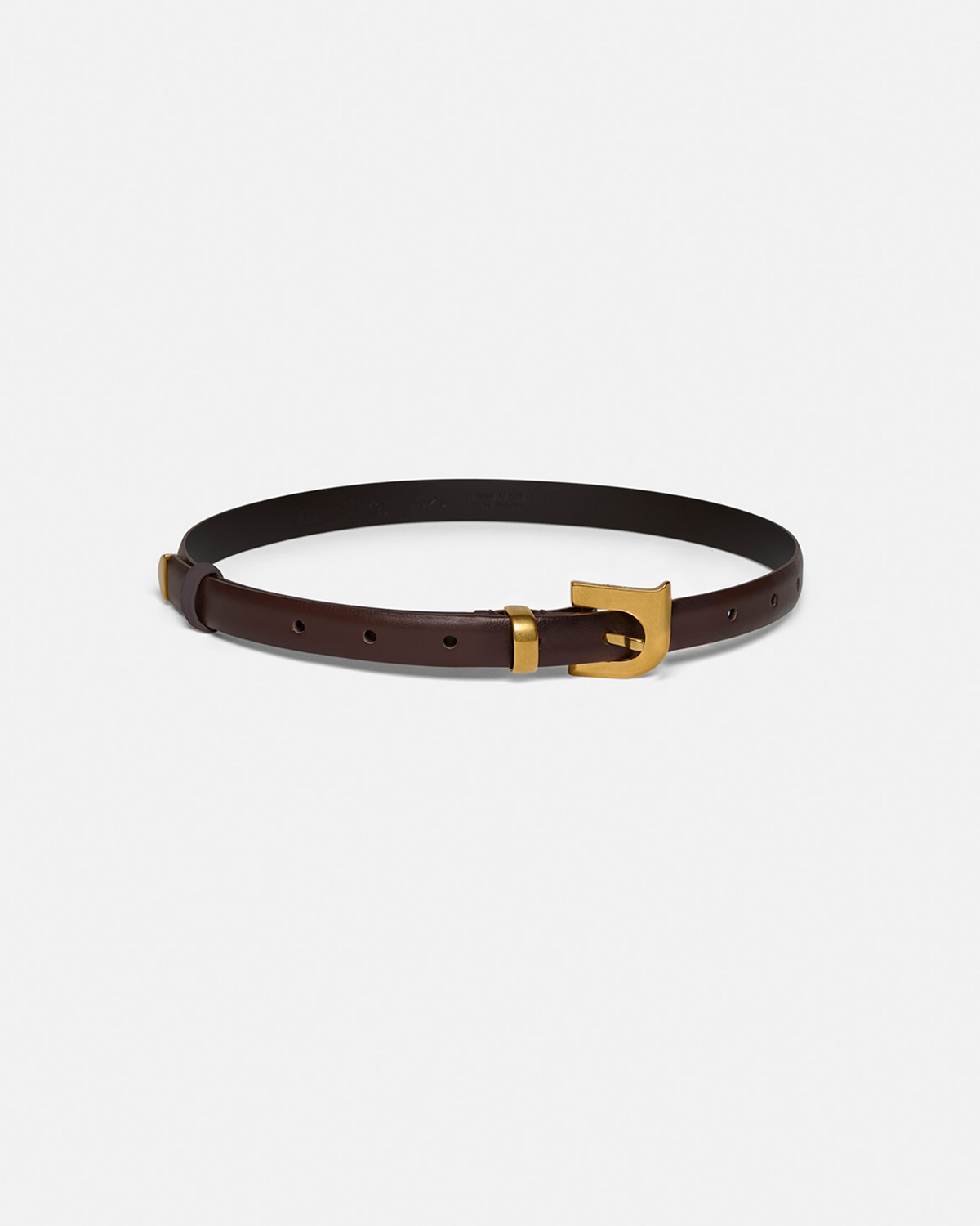 Darbie Monogram belt - Dark Brown | Nanushka